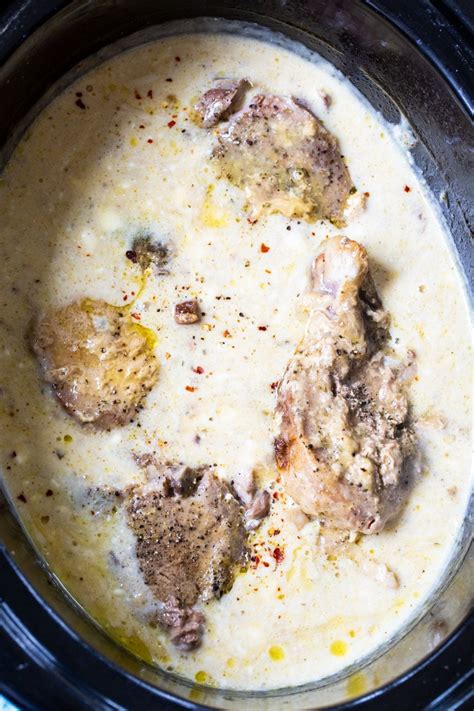 Slow Cooker Creamy Ranch Pork Chops Spicy Southern Kitchen