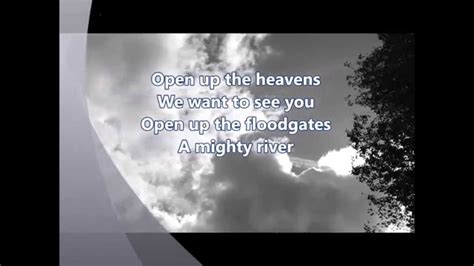 Open Up The Heavans With Lyrics Studio Version With Backup Youtube