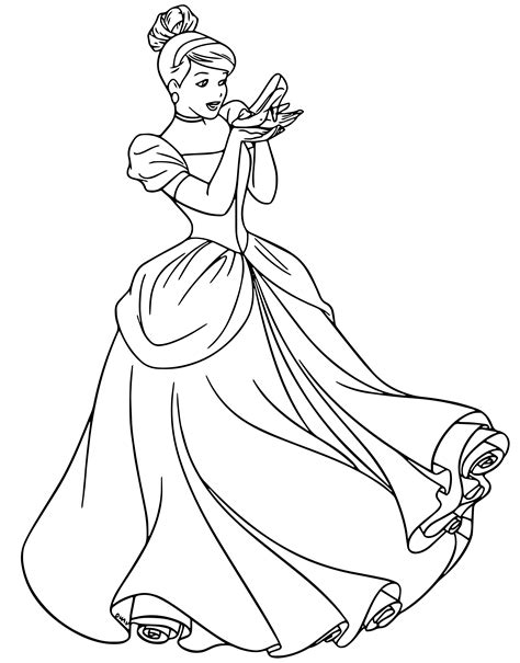 Princess Cinderella Coloring Pages Free Coloring Pages And Coloring