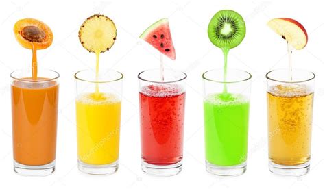 Glass Of Fresh Fruit Juices Stock Photo By ©seralex 62519623