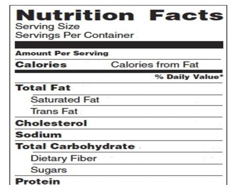 Blank Nutrition Facts Label Template Word Doc Nutrition Facts Blank
