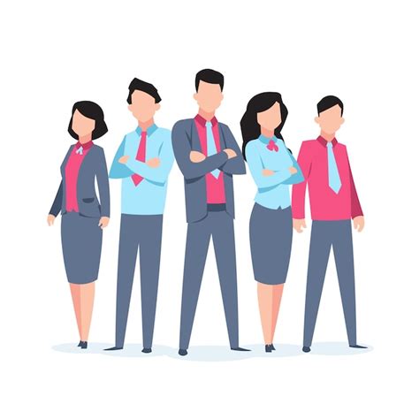 Premium Vector Business Characters Team Work Office People Corporate