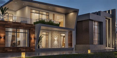 Check Out My Behance Project Modern Villa Doha Qatar