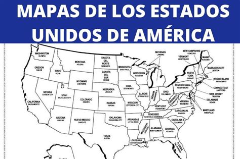 Mapa De Estados Unidos Con Nombre Para Imprimir Mapa De My Xxx Hot Girl