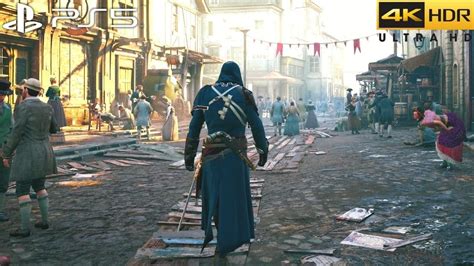 Assassins Creed Unity Ps5 4k Hdr Gameplay Full Game Youtube