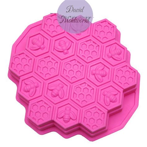 Bee Honeycomb Silicone Mold Fondant Bee Mold For Cake Etsy