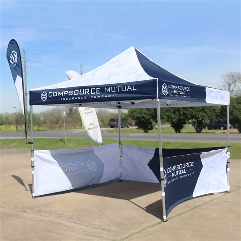 Custom Printed Half Wall Or Side Panel For Canopy Tent Lush Banners