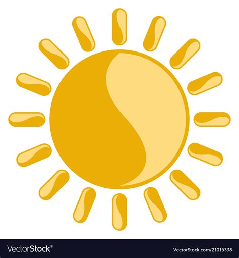 Isolated Sunny Weather Icon Royalty Free Vector Image