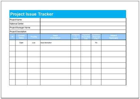 Issue Tracker Template Free Project Issue Tracking Template All In