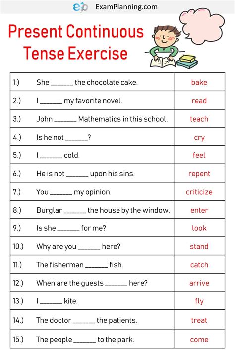 These questions on math worksheet on tens and ones in numbers will help the first grade kids to understand and practice the place value of numbers from 1 to 99. Present Continuous Tense Exercise Tenses Exercises English ...