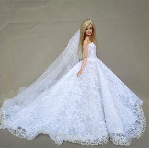 For Barbie Doll Wedding Dress Barbie Dress Black Princess Dresses
