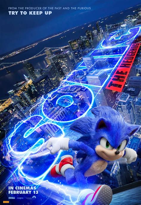 Sonic The Hedgehog Movie Poster Teaser Trailer