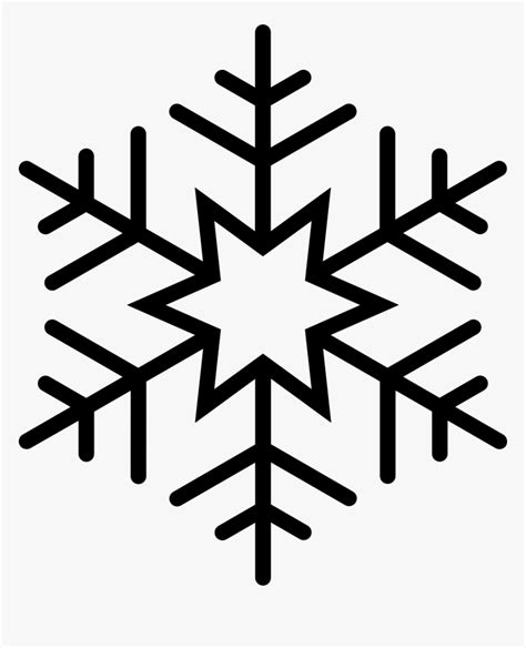 Outline Of Snowflake Png Download Snowflake Vector Icon Png