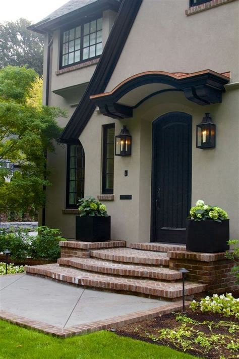 You can take a gray, brown, orange, red shade as a basis. 54 Exterior Paint Color Ideas With Red Brick - ROUNDECOR ...