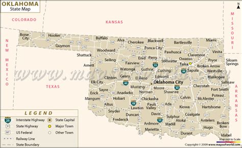 Oklahoma Map And Oklahoma Satellite Image