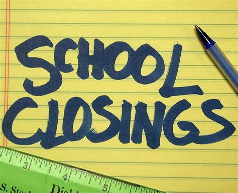 School Closings And Delays For Tuesday 12913