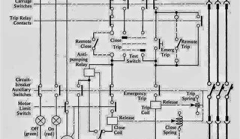 circuit breaker schematic diagram control panel