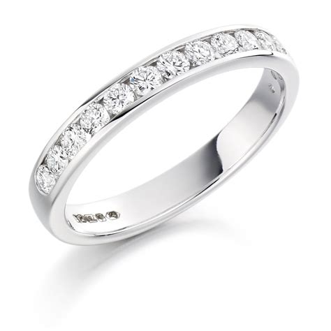 Round Brilliant Cut 50ct Diamond Half Eternity Ring Het1310