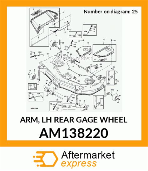 Am138220 Arm Lh Rear Gage Wheel Fits John Deere Price 5246
