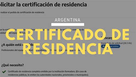 Certificado De Residencia Requisitos C Mo Sacar