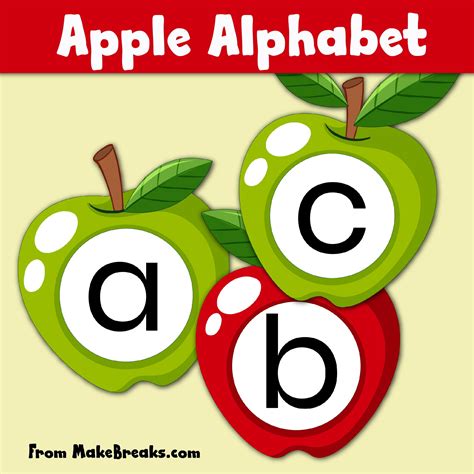 Free Printable Apple Alphabet Artofit