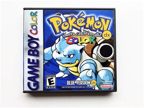 Pokemon Blue Dx Full Color Update Gameboy Color Gbc Custom Retro