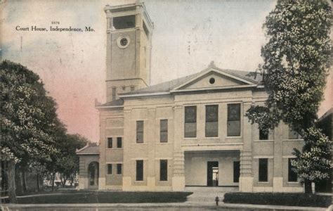 Jackson County Court House Independence Mo Postcard