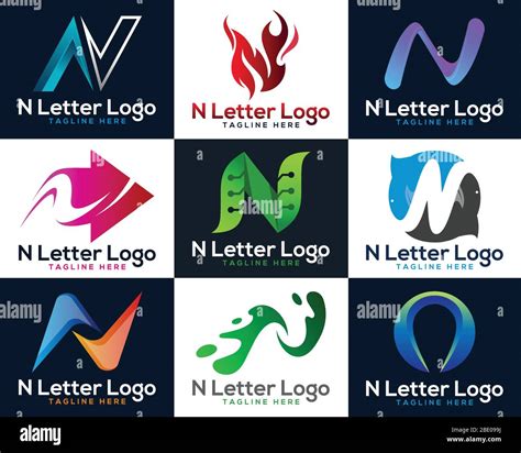 Letter N Logo Design For Any Business Vector Graphic Element Creative