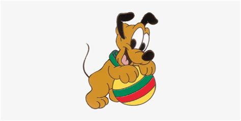 Baby Disney Characters Pictures Baby Pluto Disney 390x461 Png