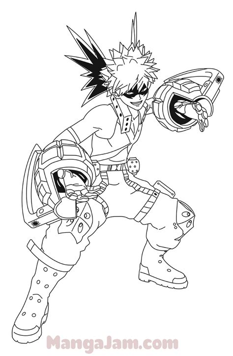 Bakugo Pages Coloring Pages