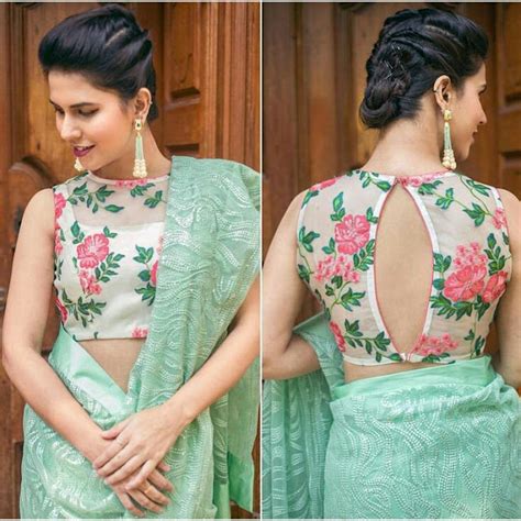 20 Latest Floral Printed Saree Blouse Designs To Try This Year Styling Tips For Floral