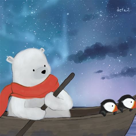 Polar Bear And Penguin Sailing In The Arctic Polar Animals Lower