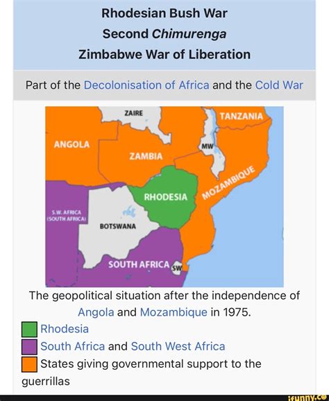 Rhodesian Bush War Second Chimurenga Zimbabwe War Of Liberation Part Of