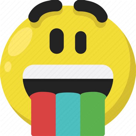 Emoji Emoticon Feelings Happiness Happy Rainbow Smileys Icon