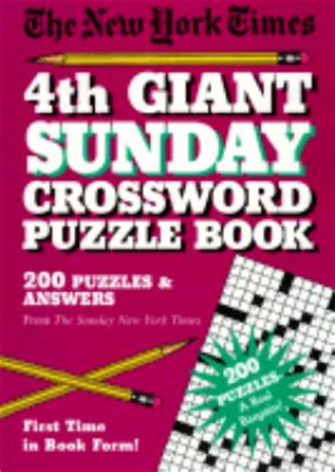 Have been getting this for years. The New York Times 4th Sunday Crossword Puzzle Book - Will ...