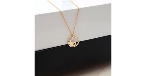 14k Solid Gold Yin Yang Necklace Shop Kiaras Beaded Necklaces From