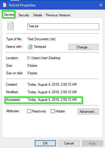 Events When Was A File Last Accessed In Windows 7 Super User
