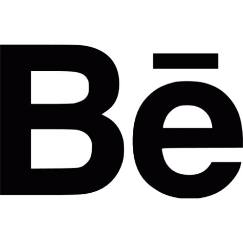 Black Behance Icon Free Black Site Logo Icons