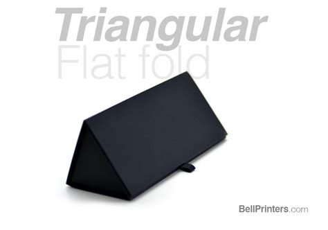 Flat Fold Collapsible Triangular Prism Box Packaging Bell Printers
