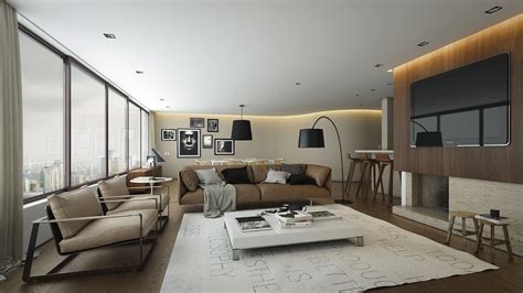 Neutral Color Palette Living Room Interior Design Ideas