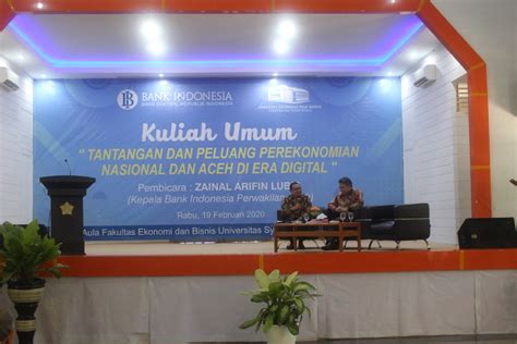 Kuliah Umum “tantangan Dan Peluang Perekonomian Nasional Dan Aceh Di
