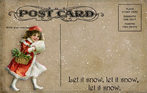 Bountiful Heirlooms Four Vintage Christmas Postcards