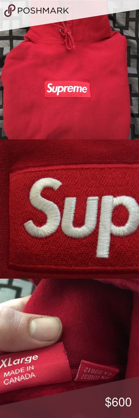 Box Logo Supreme Hoodie Red Size Xl 100 Authentic Supreme Hoodie