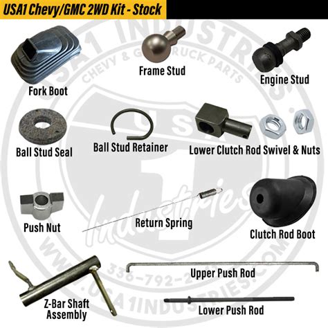 1967 72 Fullsize Chevy And Gmc Truck Clutch Linkage Kit Usa1