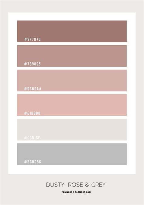 Dusty Rose And Grey Colour Scheme For Bedroom