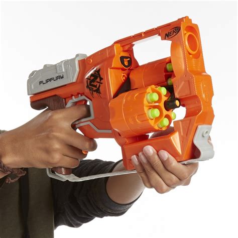Nerf Zombie Flipfury Arma Niño Juguete Dardos Gun Pistola 219000