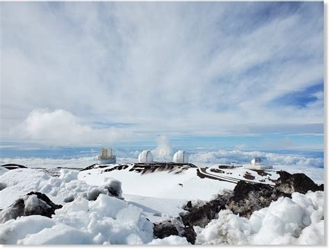 Up To 8 Feet Deep Snowdrifts Cleared Away On Mauna Kea