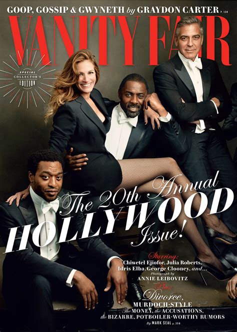 Vanity Fair Magazines 2014 Hollywood Cover Ejiofor Clooney And More