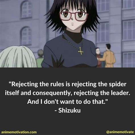 Rejecting The Leader Hunter Quote Hunter X Hunter Sad Anime Quotes