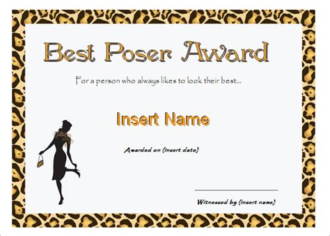 Free Funny Award Certificate Templates For Word 10 Templates